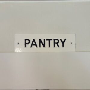 Hearth & Hand White and Black Pantry Sign